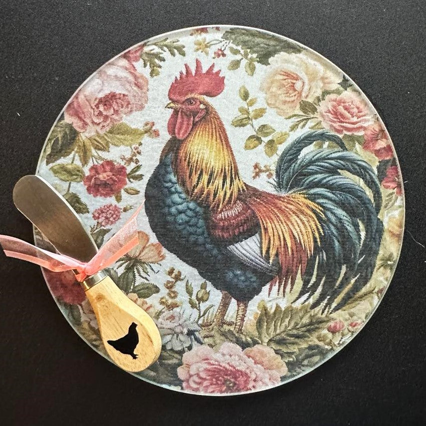 Rooster in Flowers
