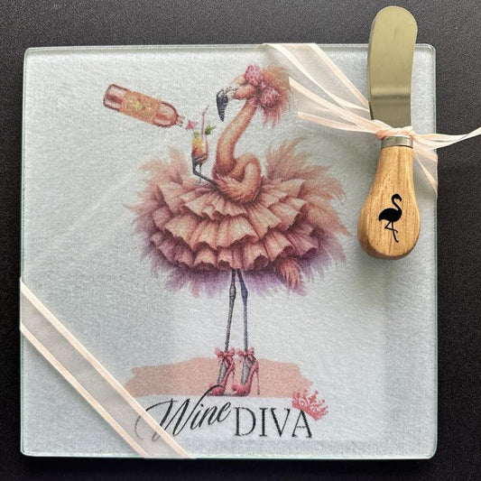 Wine Diva Flamingo